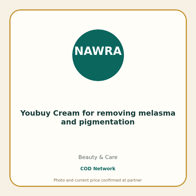 Youbuy Cream for removing melasma and pigmentation
