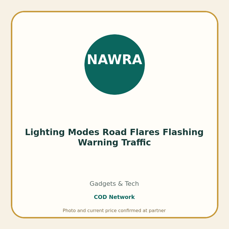 Lighting Modes Road Flares Flashing Warning Traffic