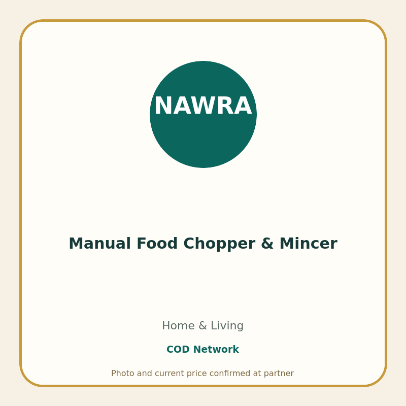 Manual Food Chopper & Mincer