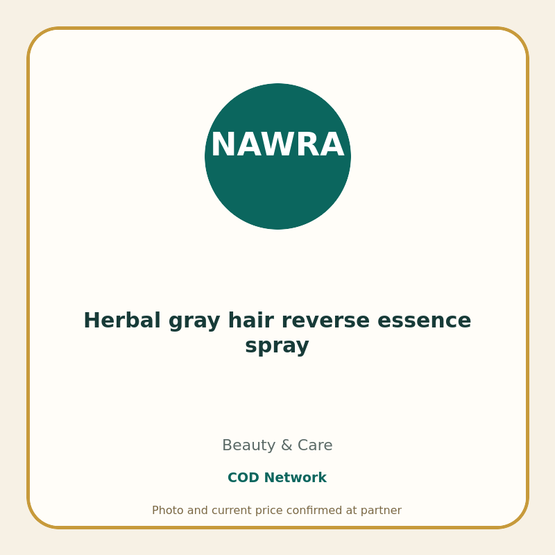 Herbal gray hair reverse essence spray