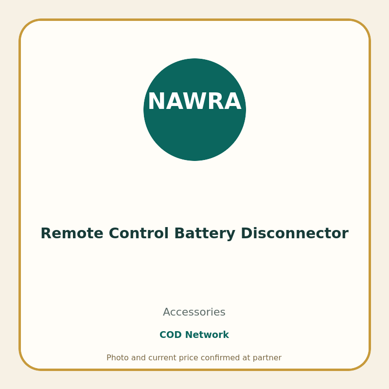 Remote Control Battery Disconnector