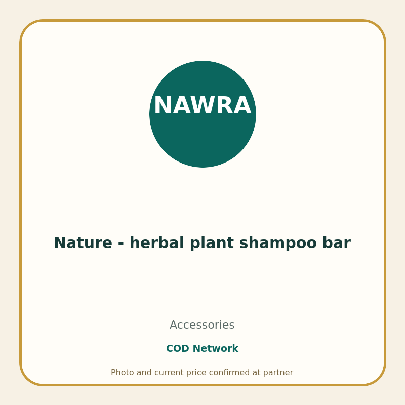 Nature - herbal plant shampoo bar