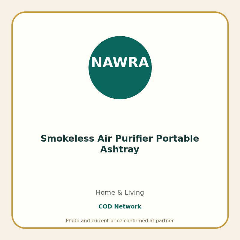 Smokeless Air Purifier Portable Ashtray