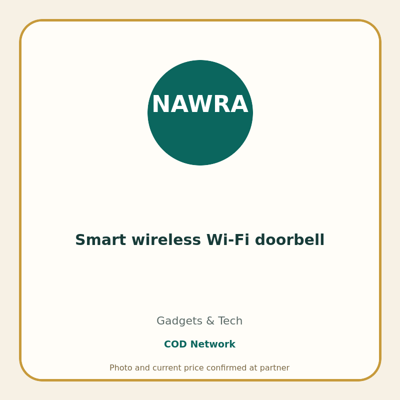 Smart wireless Wi-Fi doorbell
