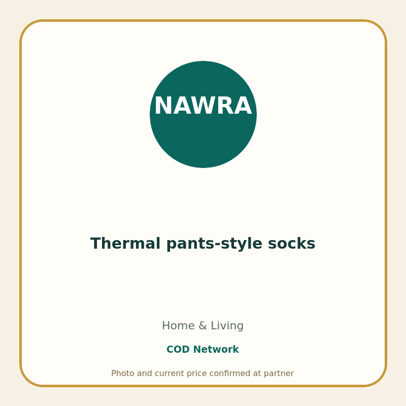 Thermal pants-style socks