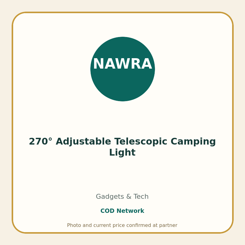 270° Adjustable Telescopic Camping Light