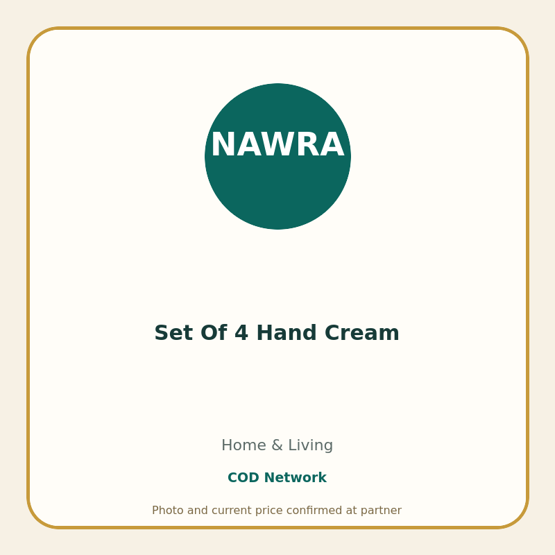 Set Of 4 Hand Cream