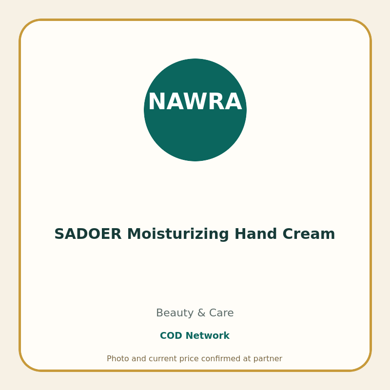 SADOER Moisturizing Hand Cream