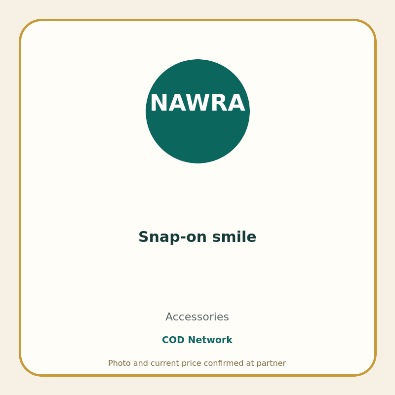 Snap-on smile