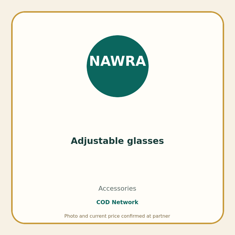 Adjustable glasses