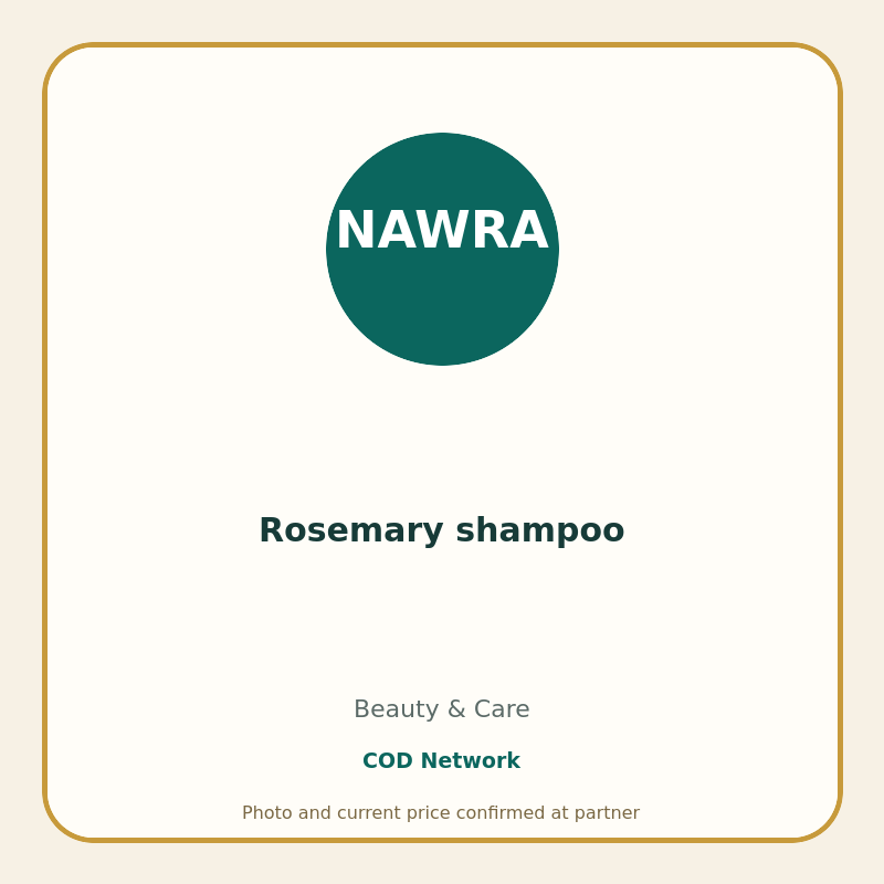 Rosemary shampoo