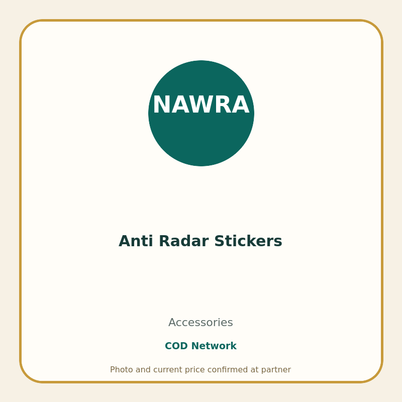 Anti Radar Stickers