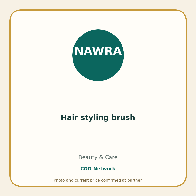 Hair styling brush