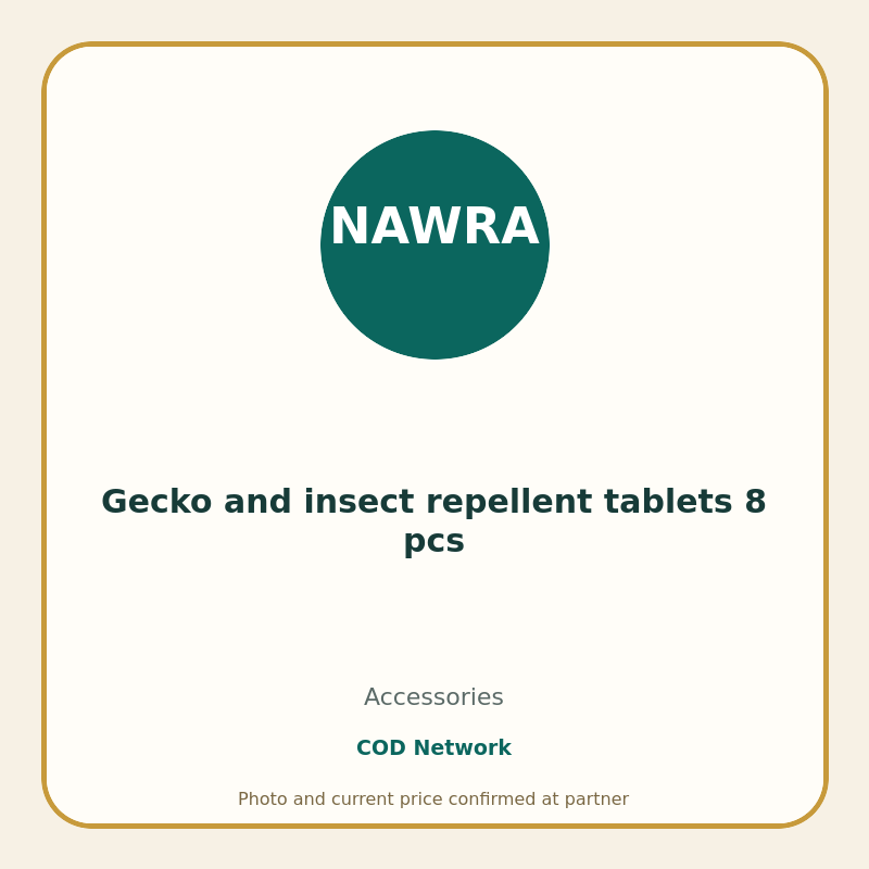 Gecko and insect repellent tablets 8 pcs