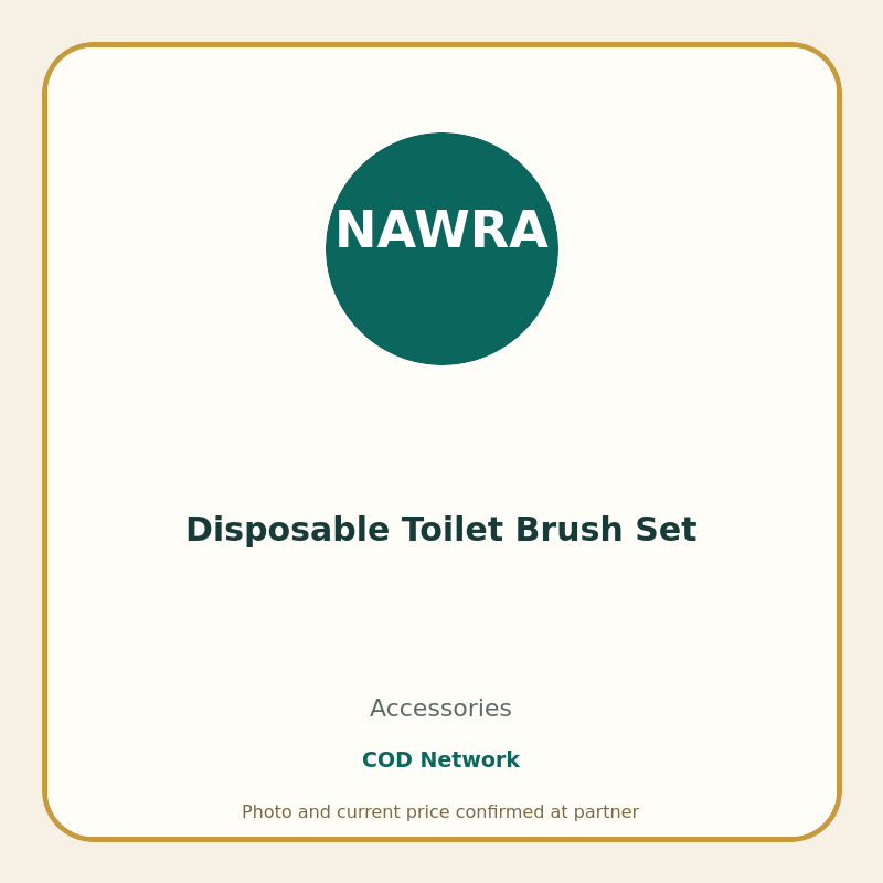 Disposable Toilet Brush Set