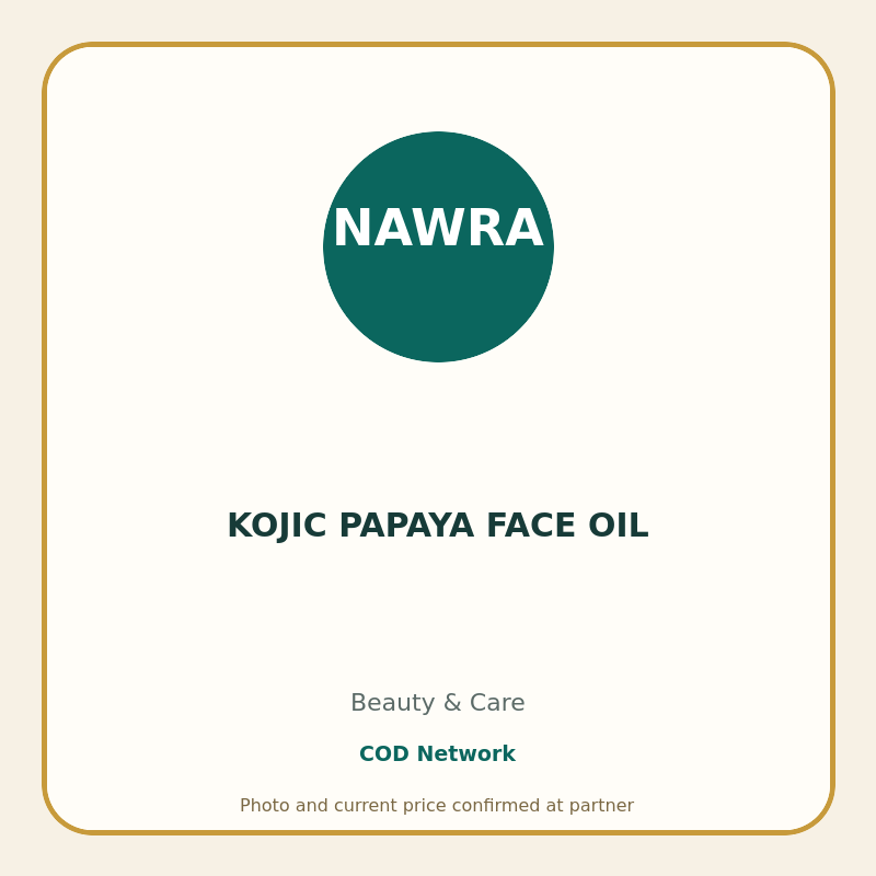 KOJIC PAPAYA FACE OIL