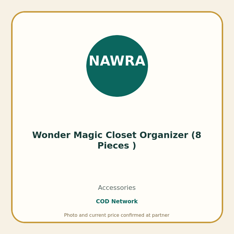 Wonder Magic Closet Organizer (8 Pieces )