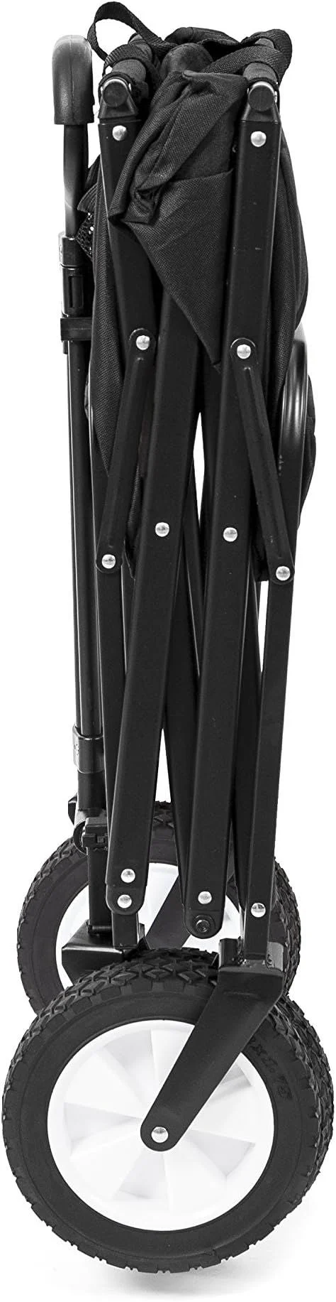 Collapsible Folding Outdoor Utility Wagon, Black