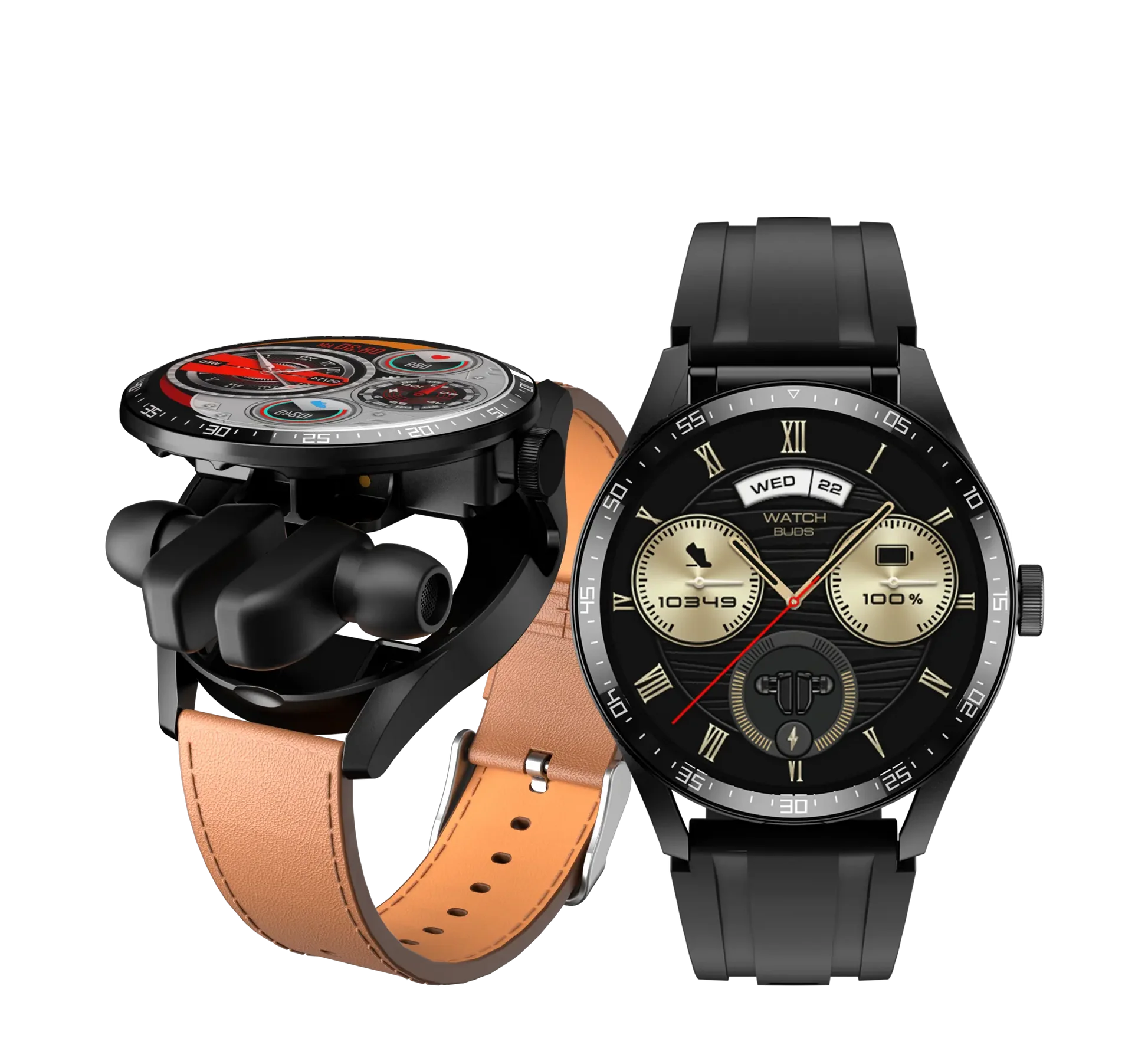 PowerBand GT5 - 2 in 1 Smartwatch + Earbuds