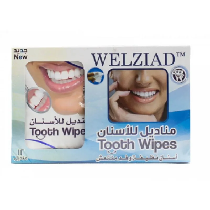Wipes for cleaning teeth