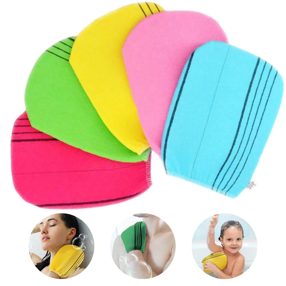 5Pcs Korean Exfoliating Bath Washcloth