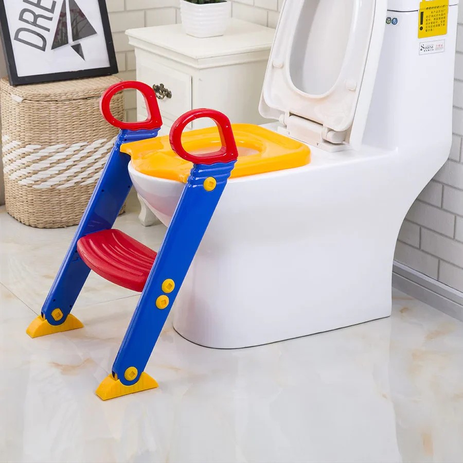 Children’s Toilet Training Ladder Seat with Steps & Handrails