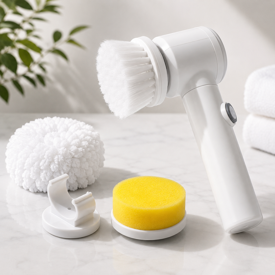 Electric Spin Scrubber 5‑in‑1 – Cordless Deep Cleaning Brush