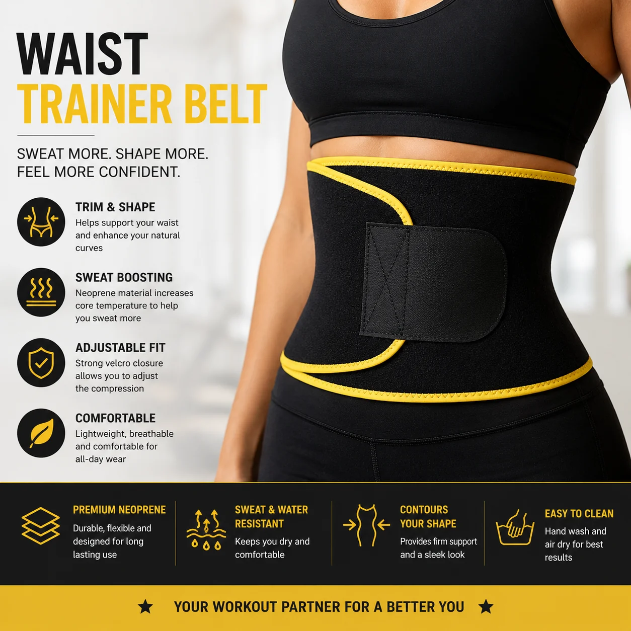 Sauna Waist Trimmer Belt