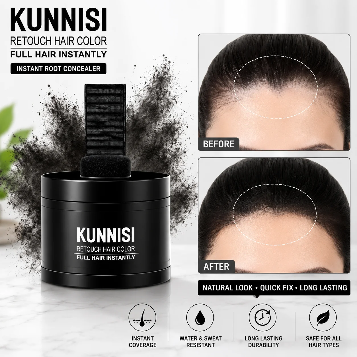 Hair Building Fiber Powder