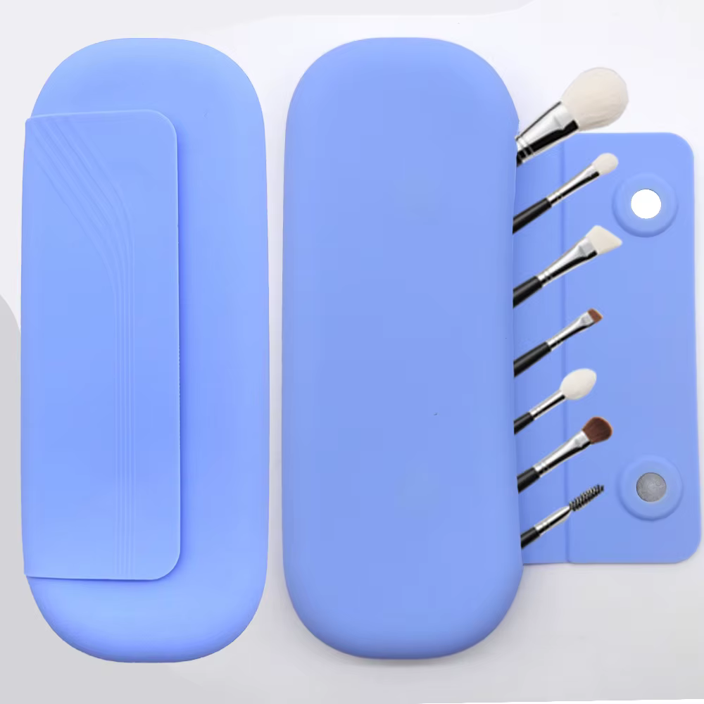 Portable Mini Silicone Makeup Brush Bag - Custom Name Printing