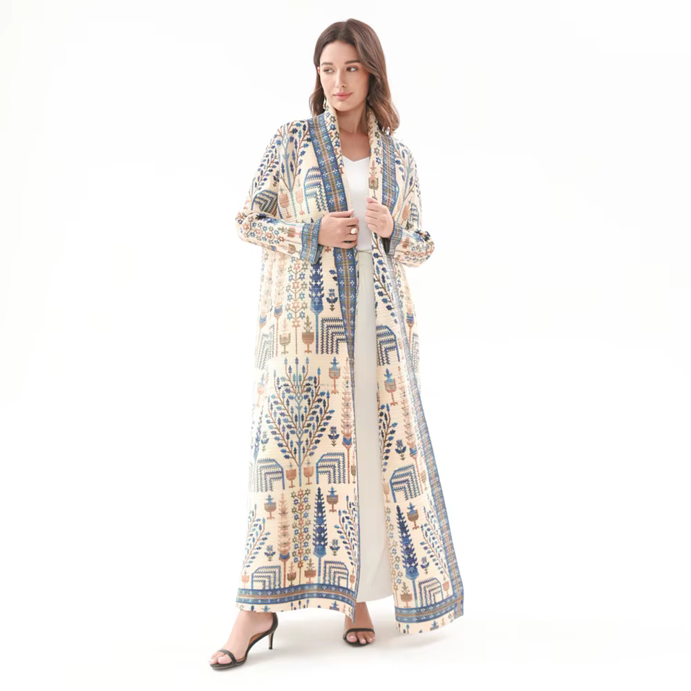 2025 Fashion Fair Isle Robe - Vintage Long Coat for Women