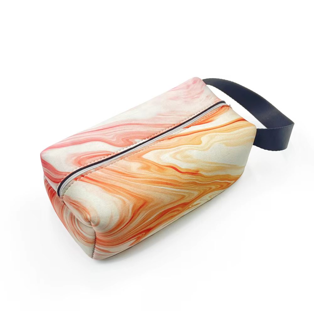Custom Neoprene Makeup Brush Holder - Large Cosmetic Bag for Women