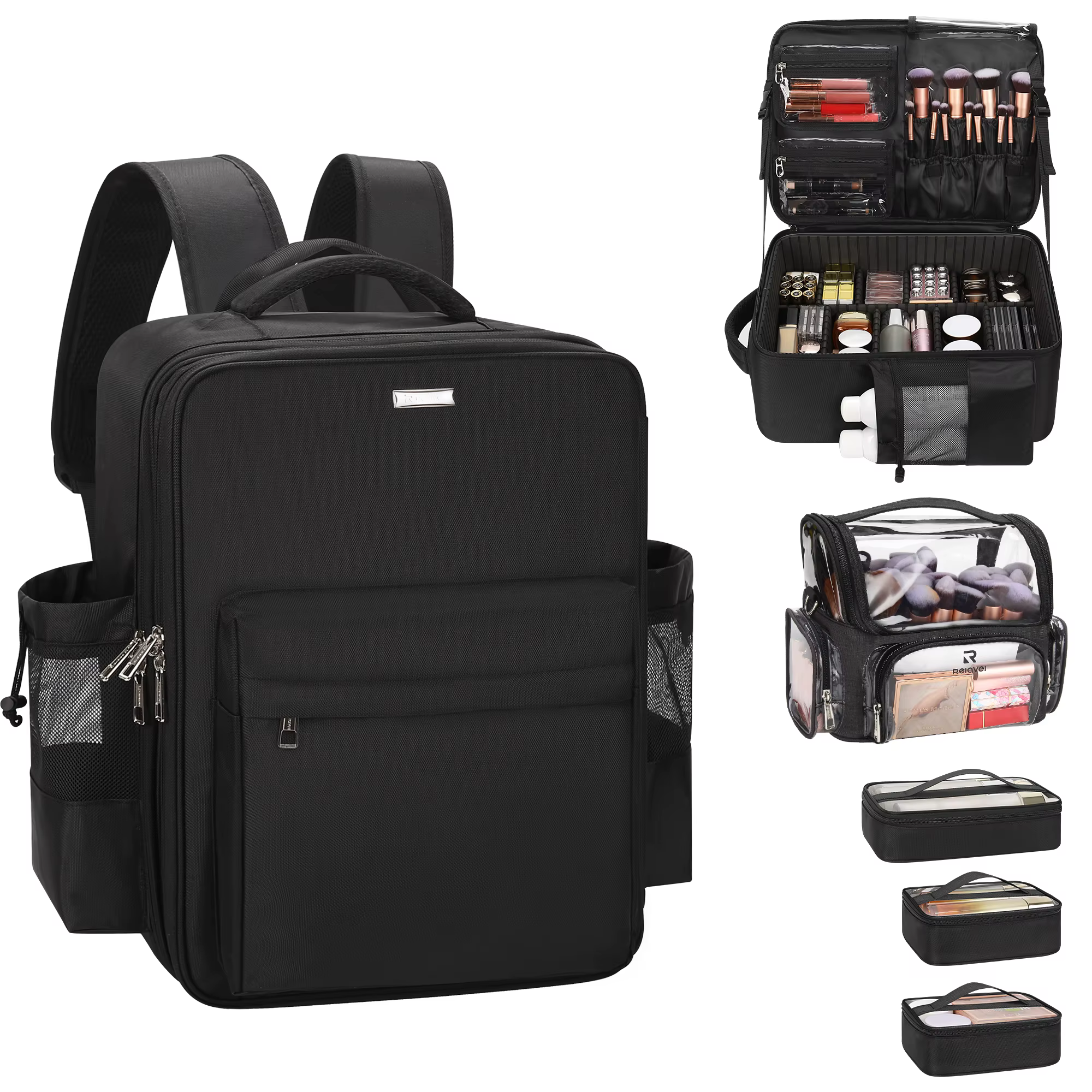 Eco-Friendly Large Capacity Cosmetic Case - Nylon Travel Makeup Organizer