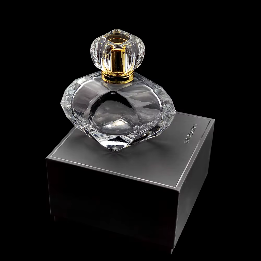 Luxury Customizable Empty Parfum Bottle - 75ml Clear Glass
