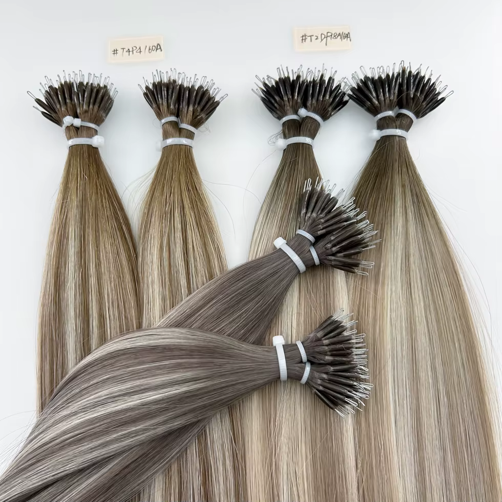 Tangle Free Nano Tip Hair Extensions - Balayage Colors - 22"