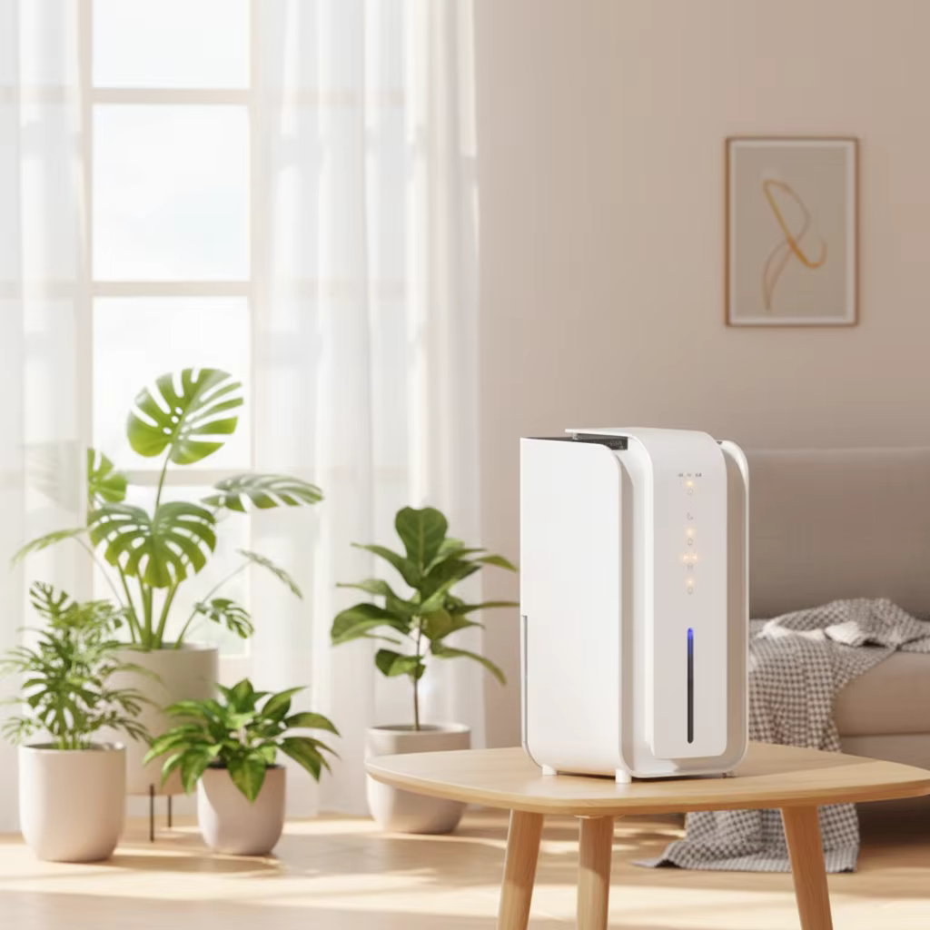 Mini Dehumidifier with 1.5L Water Tank - Automatic Moisture Removal