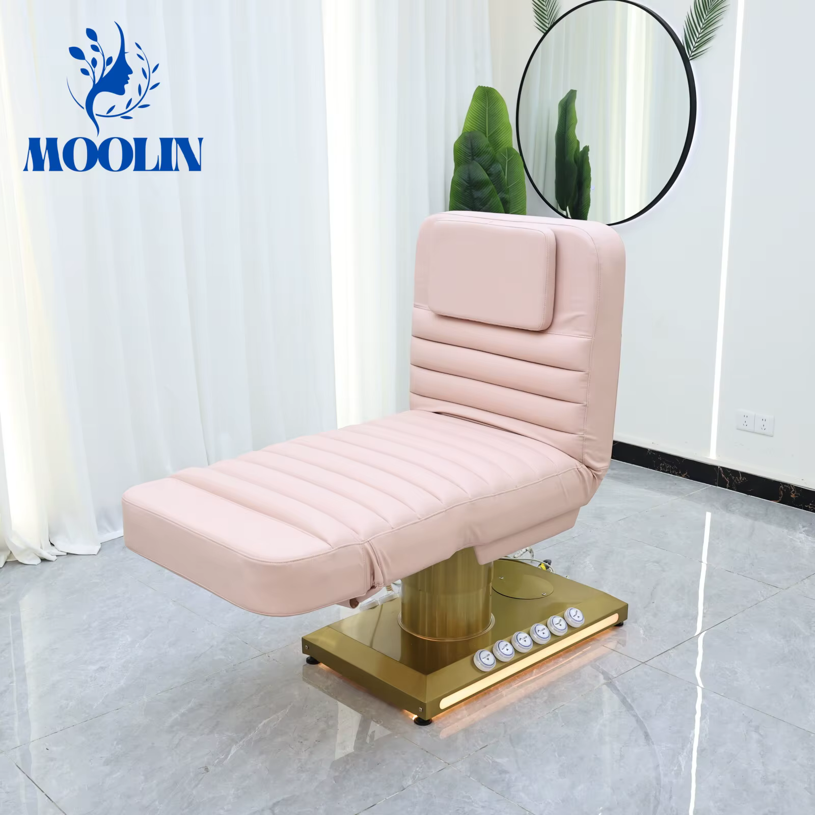 MOOLIN Luxury Electric Beauty Bed - Adjustable Spa Treatment Table