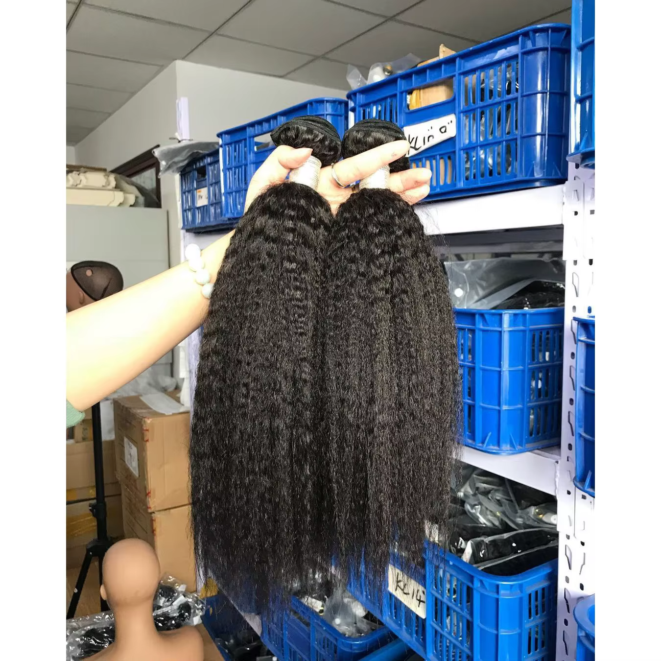 Nerissa Hair Kinky Straight 100% Human Hair Bundles - Ready to Ship