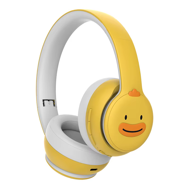 ICARER FAMILY Cartoon Noise Cancelling Wireless Headphones - Yellow