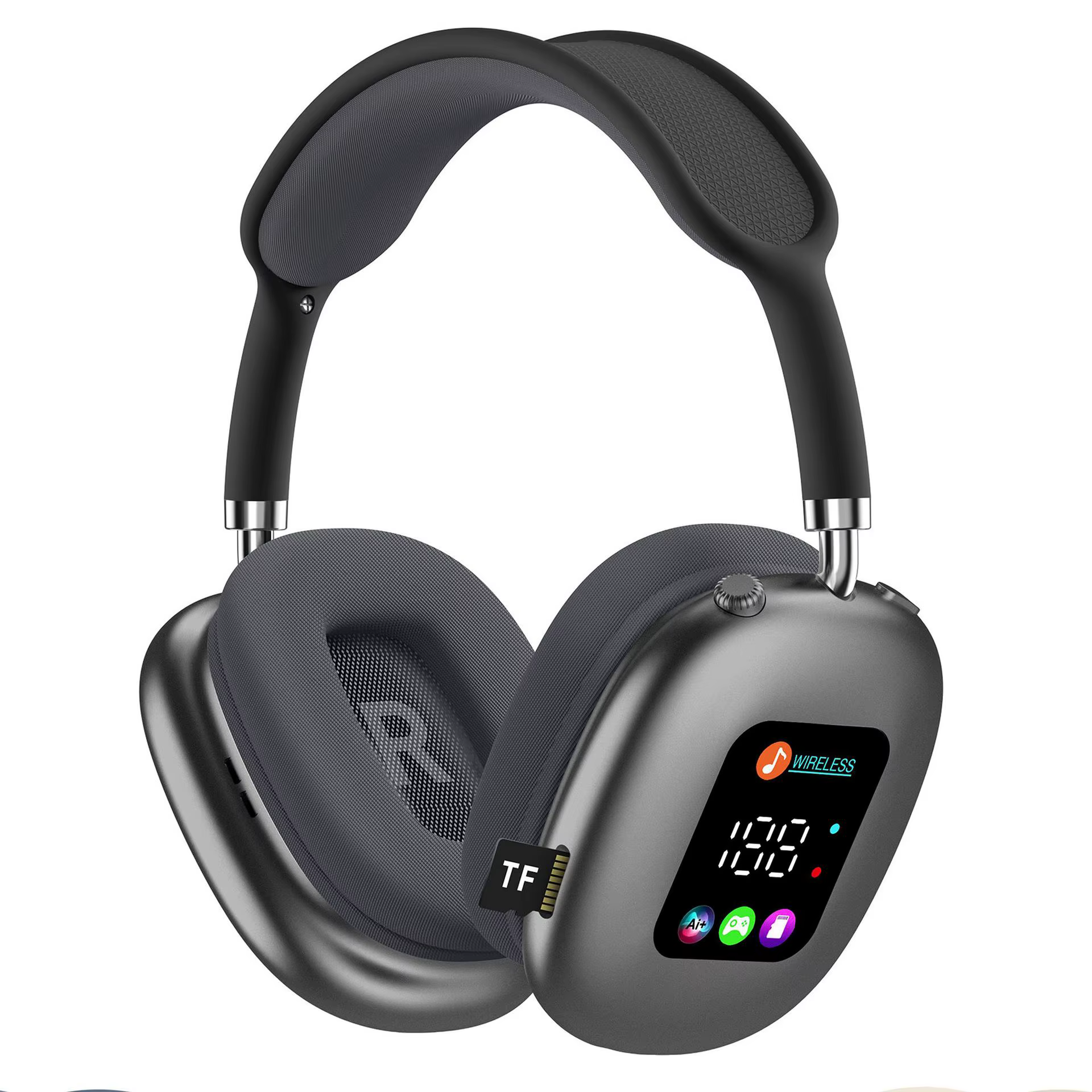 Wirelessso AKZ Max600 Dynamic Wireless Headphones with RGB Lighting