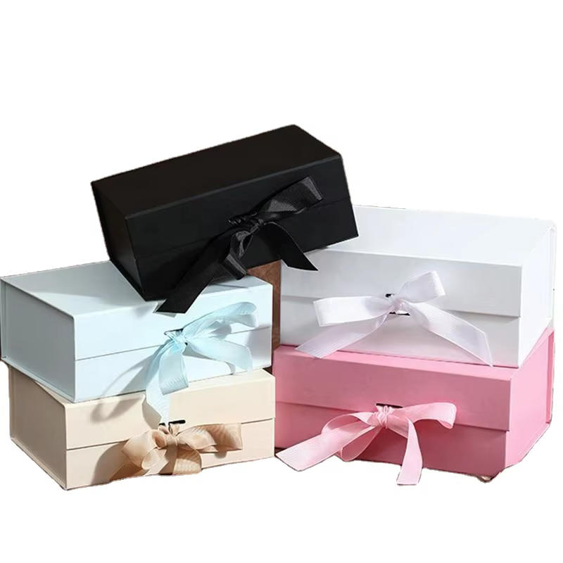 Pulida Custom Foldable Magnetic Gift Box with Ribbon - Various Sizes