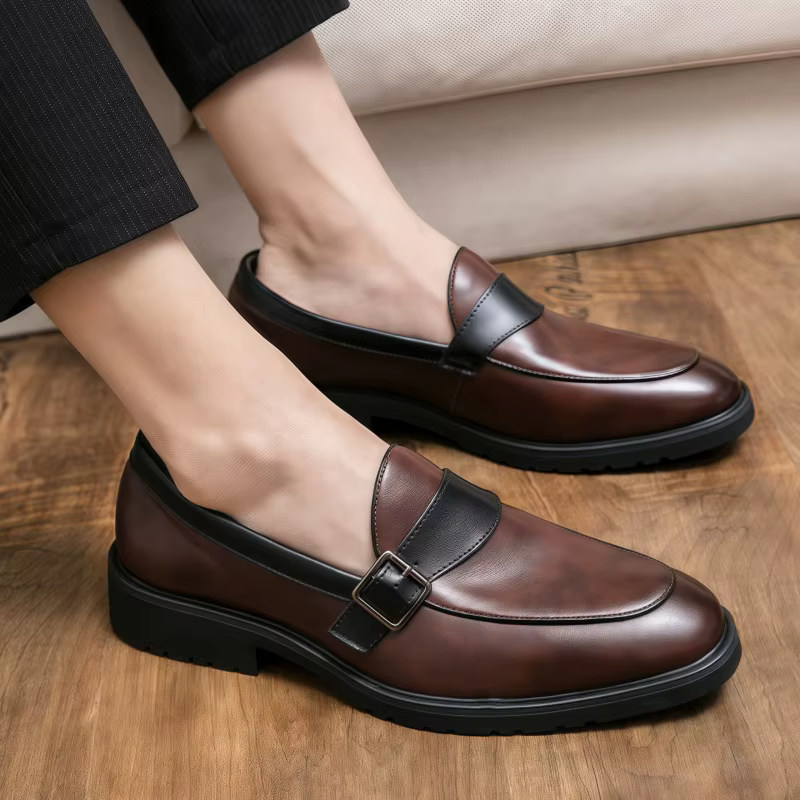 Italian Men's Dress Loafers - Genuine Leather, Comfortable & Stylish