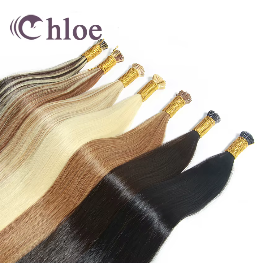 Chloe I Tip Hair Extensions - 100% Remy Human Hair, 18-24 inches