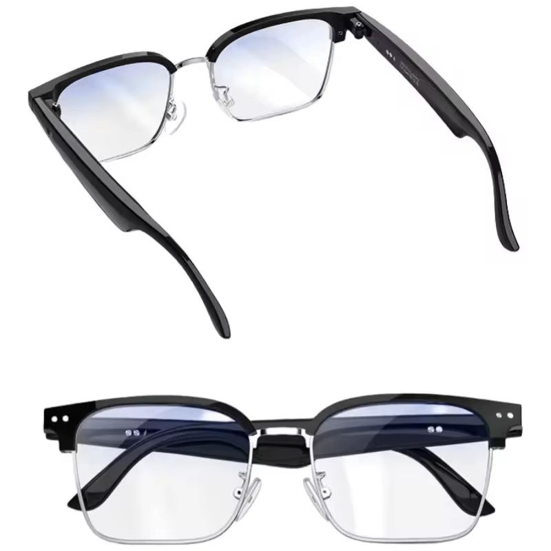 Smart Glasses W100D with AI Voice Translation & Bluetooth