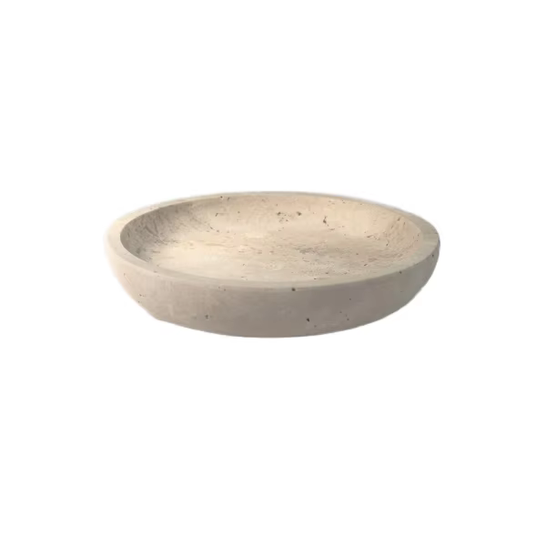 Modern Vintage 5.5" Natural Marble Tray for Jewelry & Decor