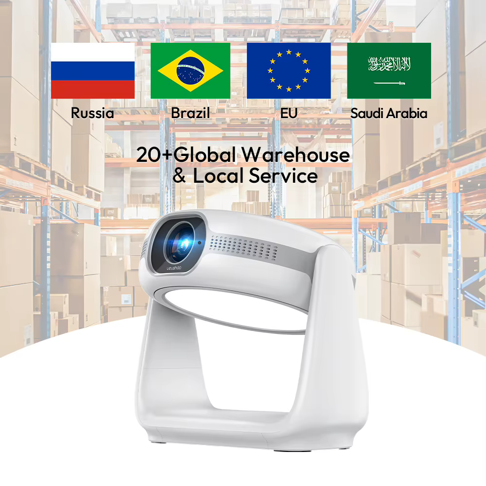 Vevshao A10 Portable Smart Projector - 4K HD, Android 11, WiFi & Bluetooth