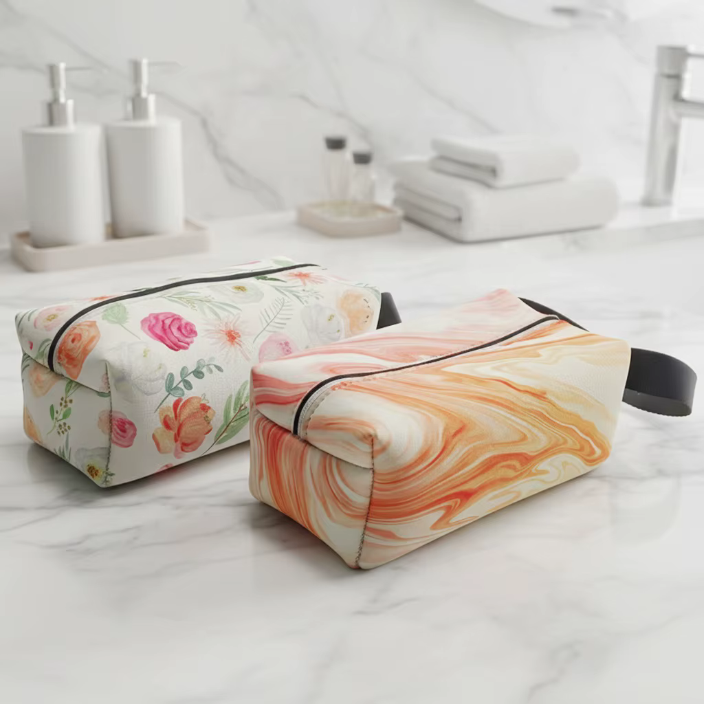 Women Makeup Pouch Bag - Small Cosmetic Organizer for Travel