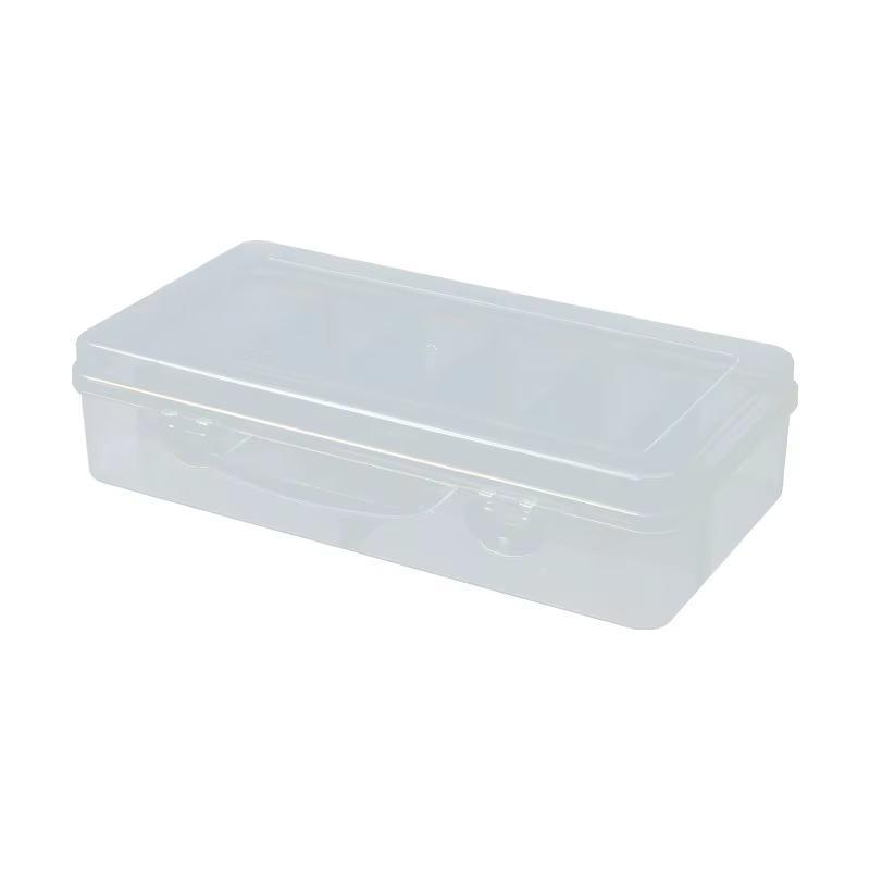Qinhua NC-165 Transparent Plastic Storage Box for Nail Art & Cosmetics