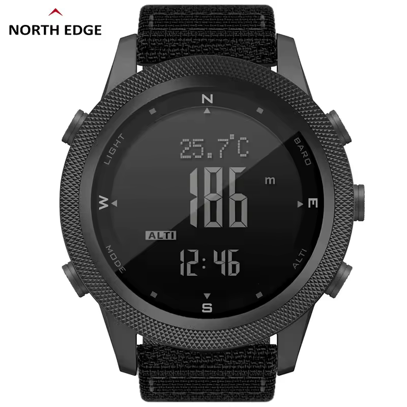 NORTH EDGE APACHE-46 Digital Outdoor Sports Watch - Altimeter, Barometer, Compass