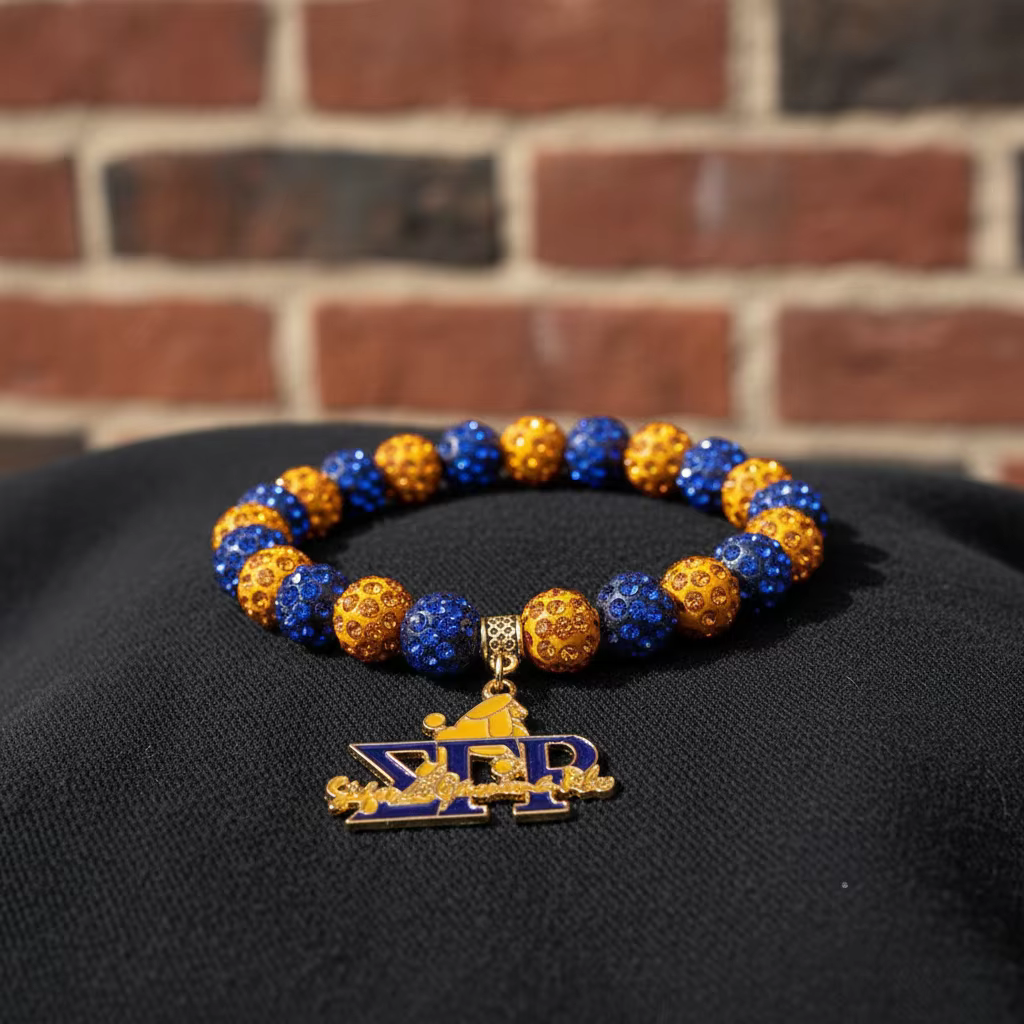 Sigma Gamma Rho Charm Bracelet - Stylish Beaded Jewelry